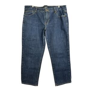 Madison Jeanswear Womens Capri Denim Blue Jeans Size 16